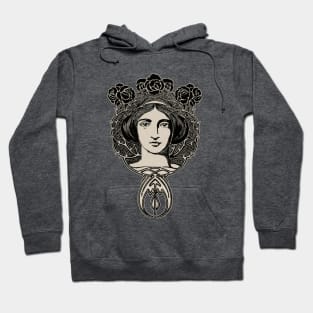 Art Nouveau face Hoodie